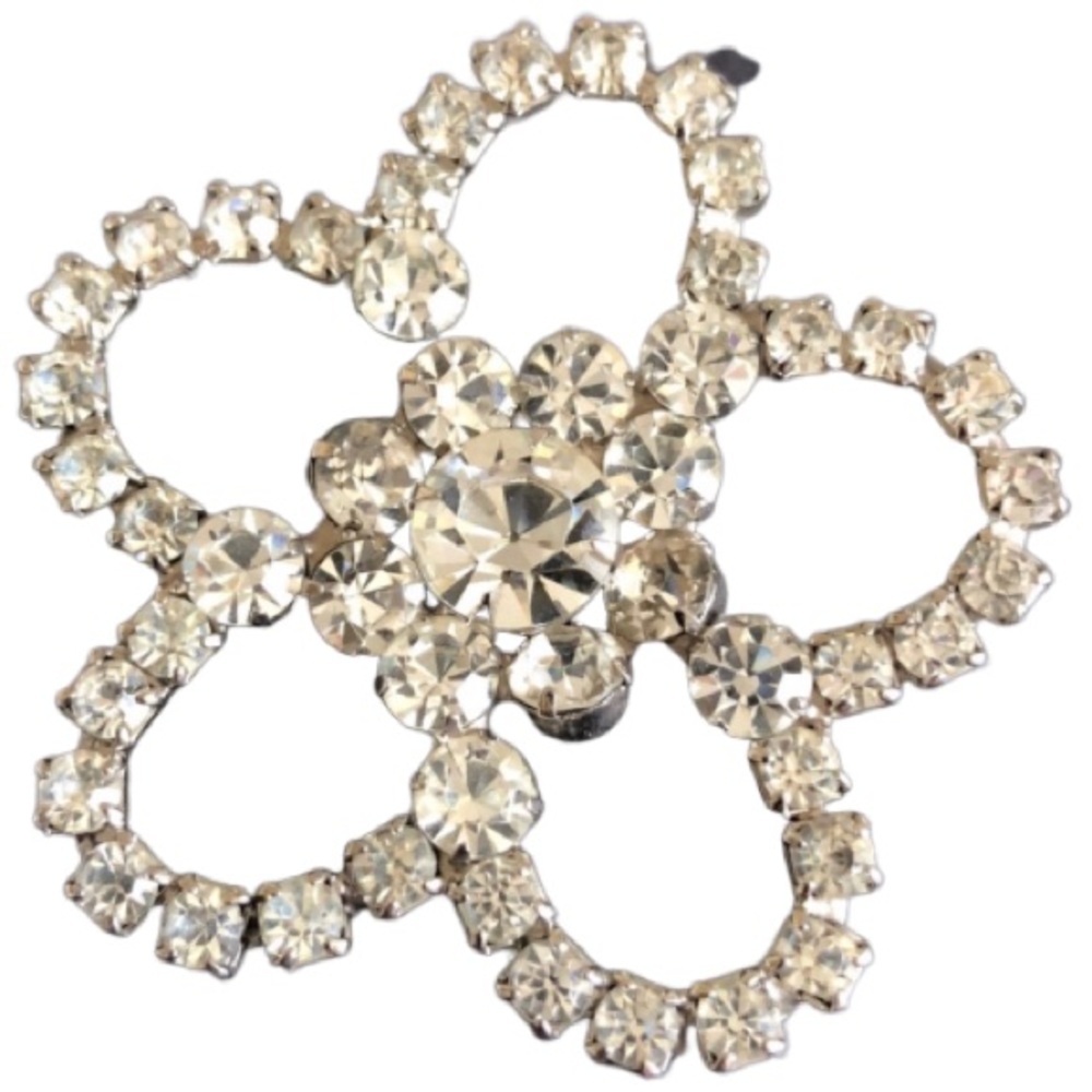 🌺LARGE VINTAGE RHINESTONE DAISY🌺